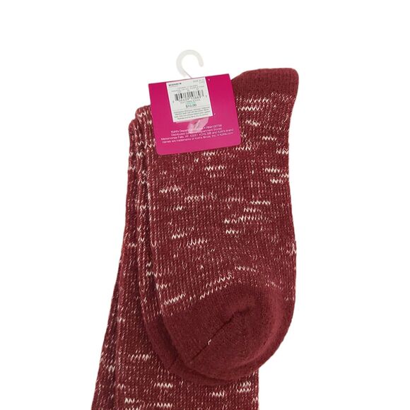 So Knee Socks Womens 9-11 Purple Pink Soft Cotton Blend Comfort Mid Cushion Knit - Picture 4 of 7